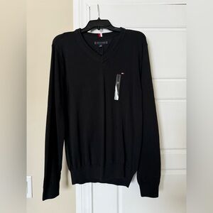 Black Men’s Tommy Hilfiger V-Neck Sweater